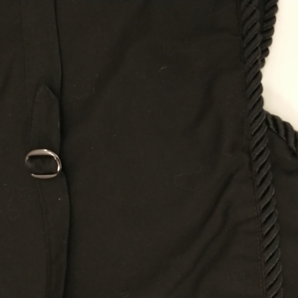 Vintage Fashion Labels Vest Stitched on Black XL Includes Designers Many Eras - Picture 13 of 13